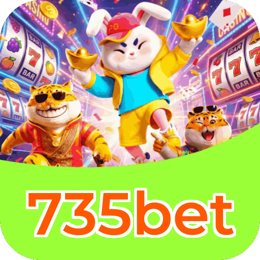 Interface do aplicativo 735bet mostrando jogos disponíveis no iOS e Android